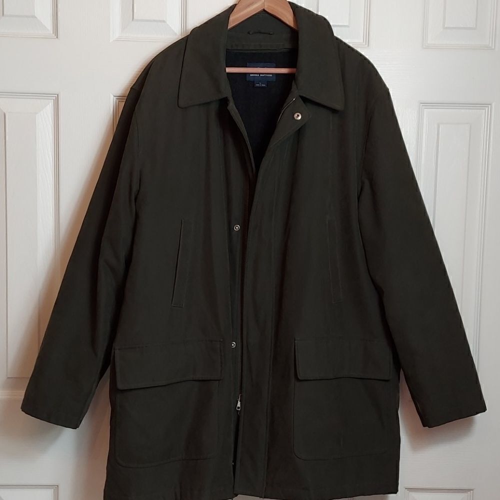 Brooks Brothers 346 Moss Green Barn Chore Coat Sz L